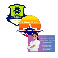 Customizable indoor magnet measuring 15 sq. inches with full color...