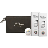 Titleist stock pouch with 2 sleeves of Velocity golf balls.... from ASI 38120...