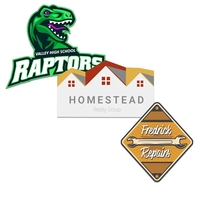 Customizable indoor magnet measuring 48 sq. inches with full color...