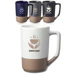 17 oz. Speckle Glazed Two Tone Ceramic Mug
