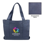 Stonewashed Boat Tote