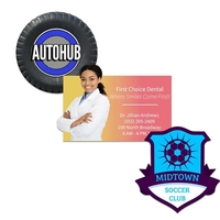 Customizable indoor magnet measuring 31 sq. inches with full color...