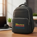 Jacquard Polyester Multi-Compartment Laptop Backpack