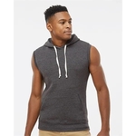 J. America Men's Triblend Sleeveless Hooded Sweatshirt