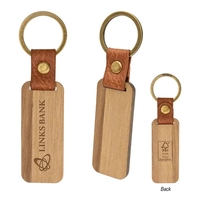 Wooden key ring with split ring attachment.... from ASI 61125 Hit Promotional...