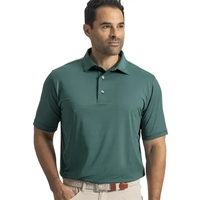 ProDry Performance Polo with 3-button placket, self-collar, UV sun...