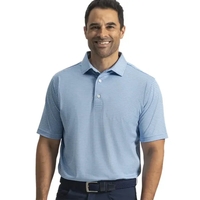 ProDry Performance Polo with 3-button placket, self-collar, UV sun...