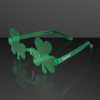 Shamrock Glasses Party Shades, NON-Light Up