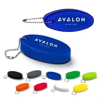3/4" x 3" x 1 1/2" foam oval-shaped floating key tag... from ASI 63549 Jornik...