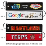 2 Sided Embroidered Big Size Key Tags