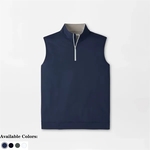 Peter Millar Galway Stretch Loop Terry Quarter-Zip Vest