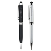 Twist action ballpoint pen with chrome trim and a capacitive stylus.... from...