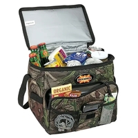 7.5" x 10.5" x 11.75" Huntland camo 24-can cooler with heat-sealed... from...