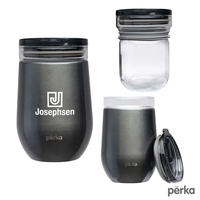 Perka® Taylor 12 oz. Double Wall, Stainless Steel Wine Mug... from ASI 67866...