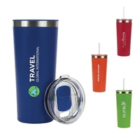Bremen 24 oz. Steel & 50% Recycled PP Travel Tumbler... from ASI 67866...