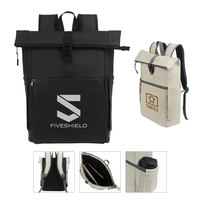 Casey PU Roll-Top Laptop Backpack... from ASI 67866 Logomark/Valumark