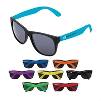 1.75" x 1.94" x 5.5" two-tone polypropylene sunglasses with matte finish......