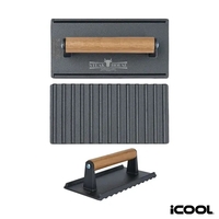iCOOL® Kodiak Rectangular Cast Iron Meat Press