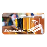 Screen Printed Rectangle Vinyl Plastic Badge - Horizontal