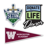 Custom shaped magnetic car sign with four color process imprinting; order......