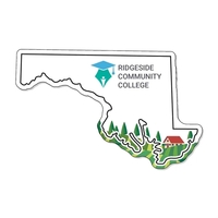 Maryland stock shape state magnet that's flexible, non-toxic, and measures...