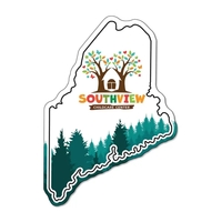 3.57"H x 2.51"W Maine State non-toxic magnet with Customization options.......