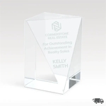 Polished Crystal Award - Sleek & Elegant Design - Brilliance