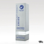 Crystal and Aluminum Tower Award-Ansley