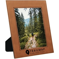 10 3/4" x 12 3/4" x 3/8" rawhide leatherette photo frame... from ASI 74601...