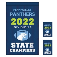Full Color, Full Custom Sports Championship Banner Double Sided Straight...