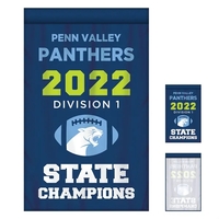 Full Color, Full Custom Sports Championship Banner Single Sided Straight...