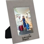 5" x 7" Gray Leatherette Photo Frame