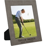 8" x 10" Gray Leatherette Photo Frame