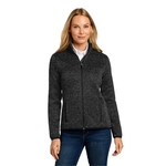 Port Authority Women's Sweater Fleece Jacket.
