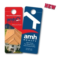 Fully custom printed door hangers perfect for sharing a logo and... from ASI...