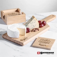 The Swissmar Bamboo Board & Coasters is a matching set ... from ASI 84592 St...