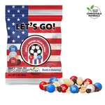 Soccer M&M'S Trail Mix, 2oz ECO-Digibag, Full Color, Color C