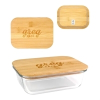 Engraved Bamboo Glass Container... from ASI 30208 A P Specialties / AP...