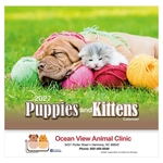 Puppies & Kittens Wall Calendar: 2027 Stapled