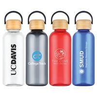 21-oz. RPET plastic water bottle with bamboo lid.... from ASI 57655 STOPNGO Line