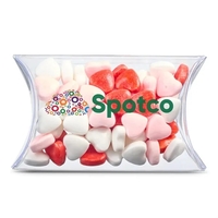 3" Pillow Case of Mini Hearts Candy