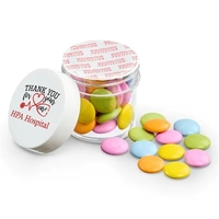 Brighten any event with this compact jar filled with colorful chocolate......