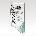 Perseus - Premium Jade Glass Award with Layered Base