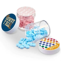 Celebrate with color and charm using this jar of pacifier-shaped candy.......