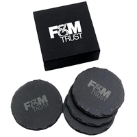 ROUND SLATE COASTER (Set of 4)