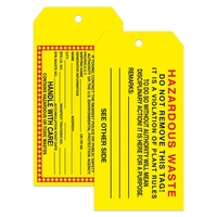 Tear Resistant Valeron Film Tag (3" x 6")