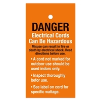 Tag measuring 2 3/4" x 5 1/4" made of Valeron-strength film... from ASI 56950...