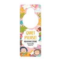 Plastic Door Hanger w/ Large Hole (3 1/4" x 8") Full Color