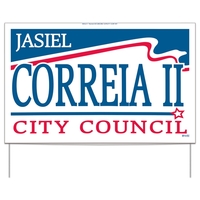 Double Sided 18 Point Poster Board Yard Sign 1 or 2 Colors