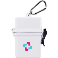 8 piece first aid kit in a flip-top waterproof container with... from ASI...